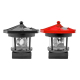 Lampe Solaire LED Rotative Style Phare Pour Jardin Allumage Automatique IP44 Autonomie 6 À 12 Heures Batterie AAA Non Incluse...