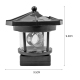Lampe Solaire LED Rotative Style Phare Pour Jardin Allumage Automatique IP44 Autonomie 6 À 12 Heures Batterie AAA Non Incluse...