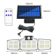 Lampe Solaire Extérieure 168 LED Pour Cour Et Jardin Avec Détecteur De Mouvement IP65 Panneau Déporté Et 3 Modes - www.yonis-...