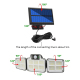Lampe Solaire Extérieure 168 LED Pour Cour Et Jardin Avec Détecteur De Mouvement IP65 Panneau Déporté Et 3 Modes - www.yonis-...