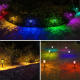 Lampe Solaire De Jardin LED Hexagonale IP65 À Détection Automatique Lumière Chaude Et RGB - www.yonis-shop.com