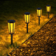 Lampe Solaire De Jardin LED Hexagonale IP65 À Détection Automatique Lumière Chaude Et RGB - www.yonis-shop.com