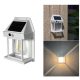 Lampe Murale Solaire Extérieure De Jardin À Détecteur De Mouvement Étanche 3 Modes Lumière Chaude Douille E27
