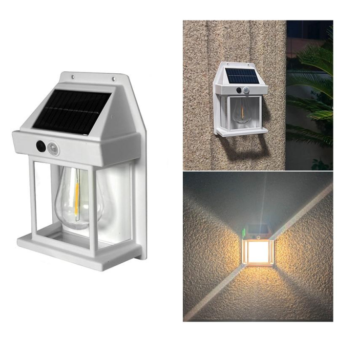 Lampe Murale Solaire Extérieure De Jardin À Détecteur De Mouvement Étanche 3 Modes Lumière Chaude Douille E27 - www.yonis-sho...