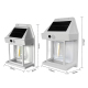 Lampe Murale Solaire Extérieure De Jardin À Détecteur De Mouvement Étanche 3 Modes Lumière Chaude Douille E27 - www.yonis-sho...