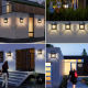 Lampe Murale Solaire Extérieure De Jardin À Détecteur De Mouvement Étanche 3 Modes Lumière Chaude Douille E27 - www.yonis-sho...