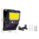Lampe Murale Solaire Extérieure Anti Moustiques Avec Détecteur De Mouvement Pince Et Éclairage Violet - www.yonis-shop.com
