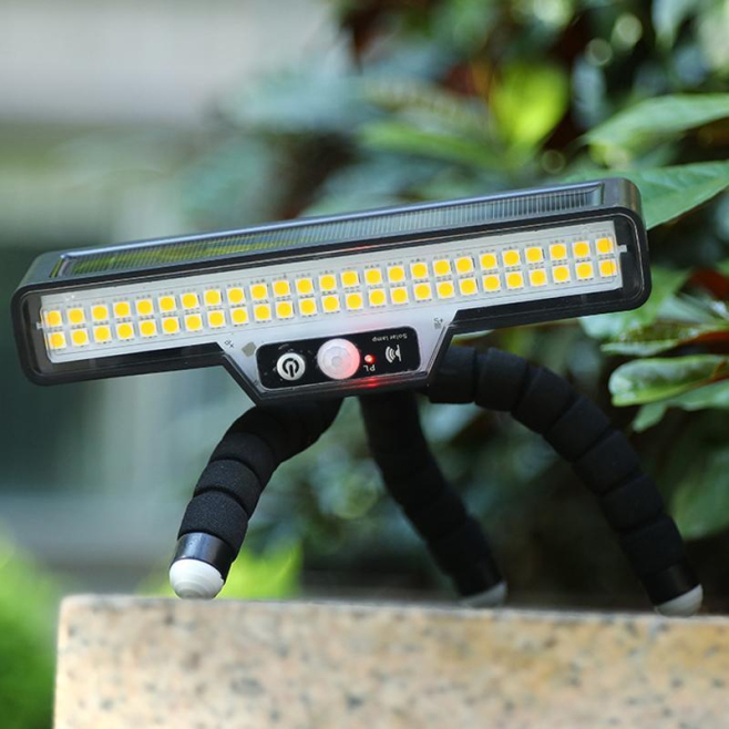 Lampe Solaire Extérieure Étanche À Détection De Mouvement Lumière Blanche Avec Capteur Crépusculaire Portée 5 À 8 M - www.yon...