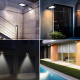 Lampe Solaire LED Plate Avec Télécommande Et Support 800 lm 48 LED IP65 Autonomie 8 h - www.yonis-shop.com