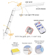 Lampe Solaire LED Plate Avec Télécommande Et Support 800 lm 48 LED IP65 Autonomie 8 h - www.yonis-shop.com