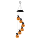 Lampe Carillon Solaire 6 LED Citrouille Décoration De Jardin Halloween Lumière Multicolore Dégradée 6 À 8 Heures - www.yonis-...