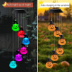 Lampe Carillon Solaire 6 LED Citrouille Décoration De Jardin Halloween Lumière Multicolore Dégradée 6 À 8 Heures - www.yonis-...