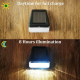 Lampes Murales Solaires LED Extérieures 2 Pièces Éclairage Chaud Autonomie 8 Heures Pour Jardins Escaliers Et Clôtures - www....