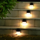 Lampes Murales Solaires LED Extérieures 2 Pièces Éclairage Chaud Autonomie 8 Heures Pour Jardins Escaliers Et Clôtures - www....