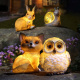 Lampe Solaire Animale Pour Jardin En Résine Transparente LED 8 Heures IP44 Avec Capteur De Lumière - www.yonis-shop.com