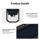 Lampes Solaires Murales Extérieures Lot De 6 À Détecteur De Mouvement 159 LED IP44 Pour Jardin - www.yonis-shop.com