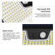 Applique Murale Solaire Extérieure 4 Pièces Avec Détecteur De Mouvement 159 LED IP44 Blanc Froid - www.yonis-shop.com