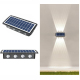Applique Murale Solaire Extérieure 8 LED Haut Et Bas Étanche IP65 Capteur De Lumière LED 5050 Lumière Colorée