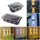 Applique Murale Solaire Extérieure 8 LED Haut Et Bas Étanche IP65 Capteur De Lumière LED 5050 Lumière Colorée - www.yonis-sho...