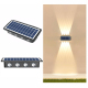 Applique Murale Solaire Extérieure 8 LED Haut Et Bas Étanche IP65 Capteur De Lumière LED 5050 Lumière Colorée - www.yonis-sho...