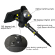 Lampe Solaire De Jardin Rotative Multicolore LED RGB Avec Batterie Rechargeable Installation Sur Piquet Ou Murale - www.yonis...