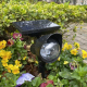 Lampe Solaire De Jardin Rotative Multicolore LED RGB Avec Batterie Rechargeable Installation Sur Piquet Ou Murale - www.yonis...