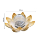 Lampe Solaire De Jardin Lotus Pour Décoration Extérieure 20 LED Blanc Chaud Résistante À La Pluie IP44 À Détection Automatiqu...