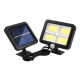 Lampe Murale Solaire Extérieure Pour Jardin À Détecteur De Mouvement Panneau Déporté 128 COB Étanche - www.yonis-shop.com