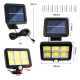 Lampe Murale Solaire Extérieure Pour Jardin À Détecteur De Mouvement Panneau Déporté 128 COB Étanche - www.yonis-shop.com