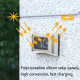 Applique Murale Solaire LED Extérieure Pour Jardin 6 LED IP65 Avec Allumage Automatique Et 3 Niveaux De Luminosité - www.yoni...