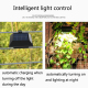 Lampe Murale Solaire 12 LED Extérieure Pour Escaliers Et Jardins IP65 Allumage Automatique 6 À 12 H Lumière Blanche - www.yon...