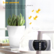 Pot De Fleurs Lumineux Solaire LED Pour Jardin Et Cour IP44 4 LED Lumière Blanche 19 Cm - www.yonis-shop.com