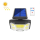 Lampe Murale Solaire Extérieure À Détection De Mouvement 96 COB Étanche Avec Télécommande Et 3 Modes