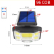 Lampe Murale Solaire Extérieure À Détection De Mouvement 96 COB Étanche Avec Télécommande Et 3 Modes - www.yonis-shop.com