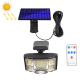 Lampe Murale Solaire Extérieure À Détecteur De Mouvement 96 LED Résistante À L’Eau Avec Télécommande Et 3 Modes D’Éclairage