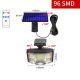 Lampe Murale Solaire Extérieure À Détecteur De Mouvement 96 LED Résistante À L’Eau Avec Télécommande Et 3 Modes D’Éclairage -...