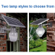Lot De 2 Appliques Murales Solaires Pour Jardin Étanches IP65 Avec Panneau Orientable Autonomie 10 À 12 H - www.yonis-shop.com