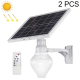Lot De 2 Appliques Murales Solaires Pour Jardin Étanches IP65 Avec Panneau Orientable Autonomie 10 À 12 H - www.yonis-shop.com