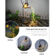 Lampe Arrosoir Solaire Décorative De Jardin À LED Blanc Chaud Effet Eau Ruisselante IP55 Sans Câblage - www.yonis-shop.com