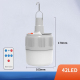 Ampoule LED Solaire Rechargeable Extérieure Étanche IP65 Avec Crochet Charge USB 5 Modes 42 LED 2400 mAh - www.yonis-shop.com