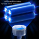 Ampoule LED Solaire Rechargeable Extérieure Étanche IP65 Avec Crochet Charge USB 5 Modes 42 LED 2400 mAh - www.yonis-shop.com