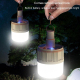 Ampoule LED Solaire Rechargeable Extérieure Étanche IP65 Avec Crochet Charge USB 5 Modes 42 LED 2400 mAh - www.yonis-shop.com