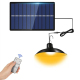 Lampe Solaire LED Extérieure Et Intérieure IP65 À Lumière Chaude Avec Télécommande Et 3 Intensités