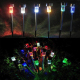 Lampes Solaires De Jardin LED Extérieur Lot De 10 Étanches IP65 Avec Détecteur De Lumière Autonomie 8 Heures Lumière Blanche ...