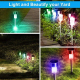 Lampes Solaires De Jardin LED Extérieur Lot De 10 Étanches IP65 Avec Détecteur De Lumière Autonomie 8 Heures Lumière Blanche ...