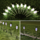 Lampes Solaires De Jardin LED Extérieur Lot De 10 Étanches IP65 Avec Détecteur De Lumière Autonomie 8 Heures Lumière Blanche ...