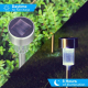 Lampes Solaires De Jardin LED Extérieur Lot De 10 Étanches IP65 Avec Détecteur De Lumière Autonomie 8 Heures Lumière Blanche ...