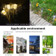 Lampes Solaires De Jardin LED Extérieur Lot De 10 Étanches IP65 Avec Détecteur De Lumière Autonomie 8 Heures Lumière Blanche ...