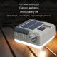Lampe De Camping LED Solaire Rechargeable USB Type-C Avec Crochet Double Éclairage Batterie Externe Et Étanchéité IPX4 - www....