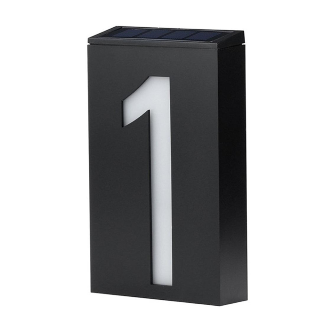 Lampe Solaire LED Pour Numéro De Maison 6 LED Automatique Étanche IP65 Autonomie 8 H Sans Câblage - www.yonis-shop.com